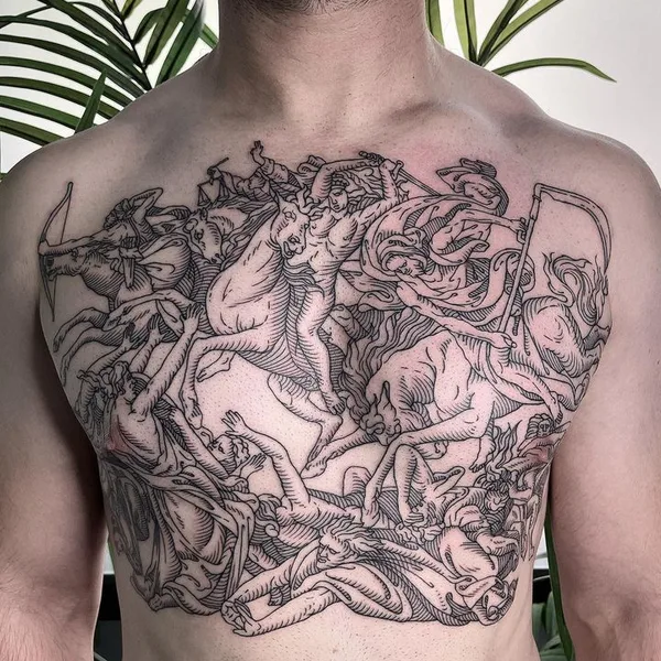 engraving tattoo by Ivan Zagusta in Warszawa