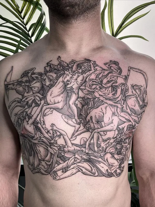 engraving tattoo by Ivan Zagusta in Warszawa