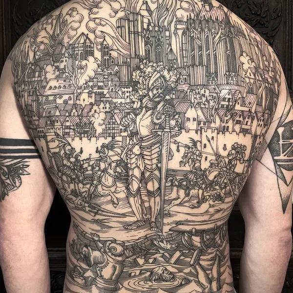 engraving tattoo by Ivan Zagusta in Warszawa
