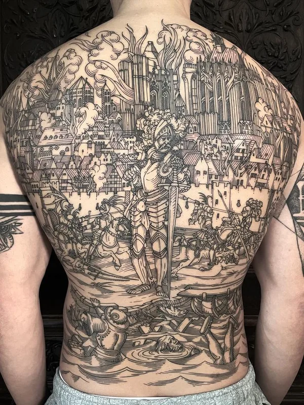 engraving tattoo by Ivan Zagusta in Warszawa