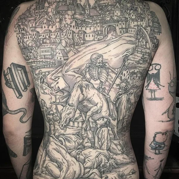engraving tattoo by Ivan Zagusta in Warszawa