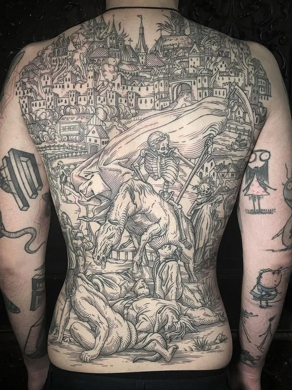 engraving tattoo by Ivan Zagusta in Warszawa
