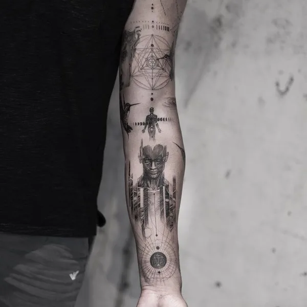 Micro Realism tattoo by Oscar Akermo in New York City