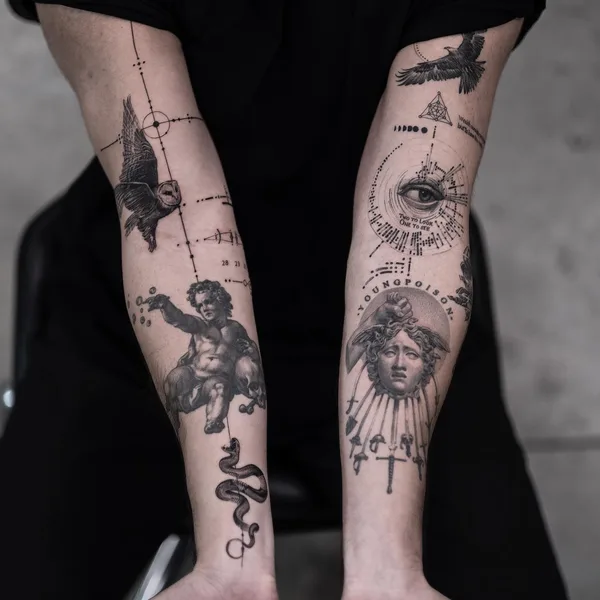 Micro Realism tattoo by Oscar Akermo in New York City