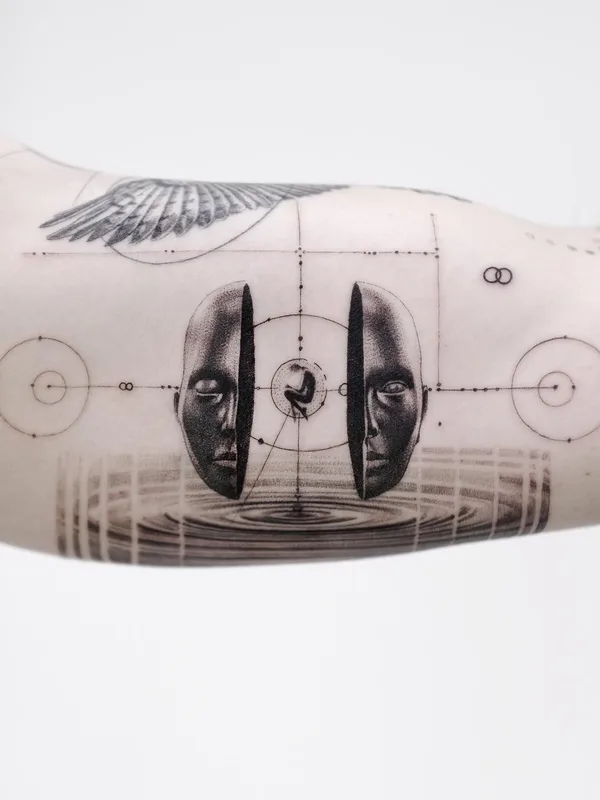 black and grey blackwork tattoo on forearm #75800 | Tattoo Artist Oscar Akermo