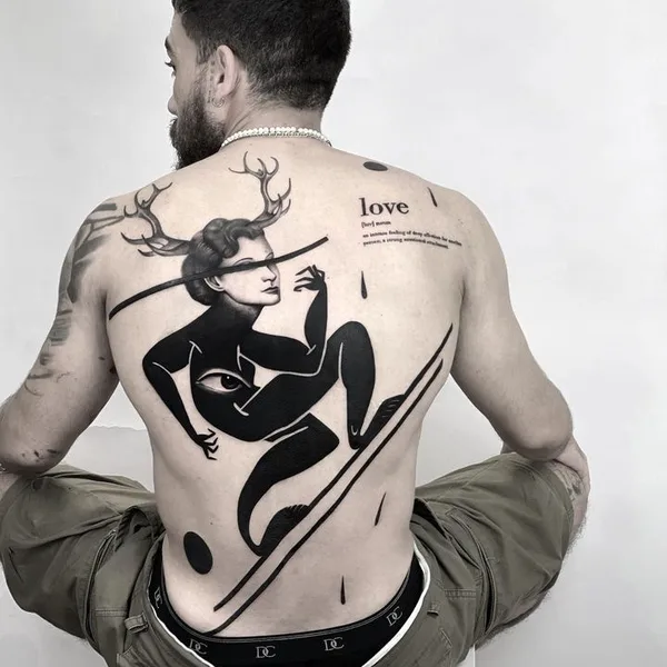 Surrealism tattoo by Matteo Nangeroni in Padova