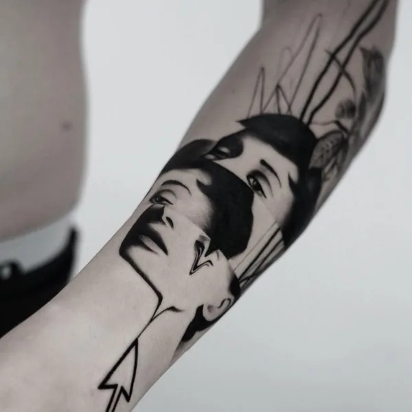 Surrealism tattoo by Matteo Nangeroni in Padova
