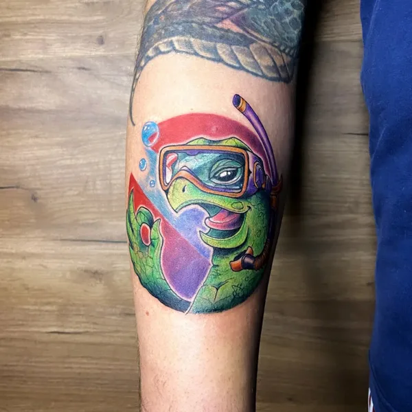 New School tattoo by АНДРЕЙ ЛОКТИОНОВ in Сочи