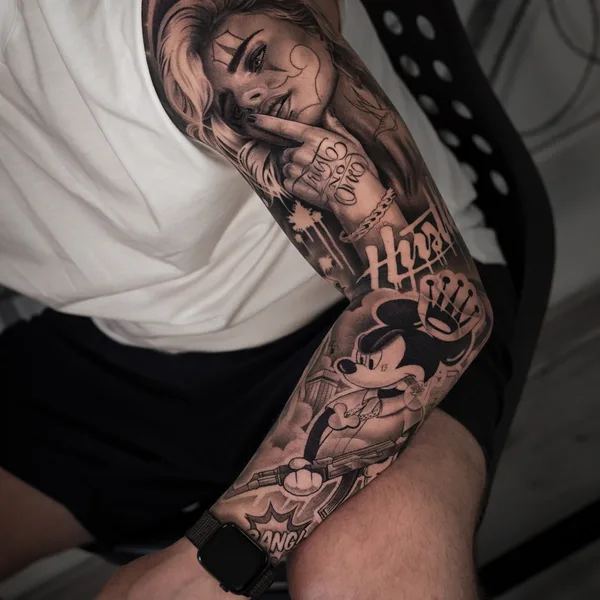 Chicano tattoo by Sasha Hugo in Владивосток