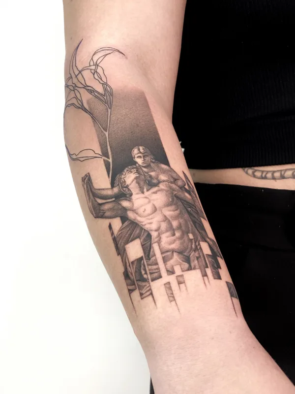 black and grey black and grey татуировка на forearm #76001 | Тату мастер Yana VORO