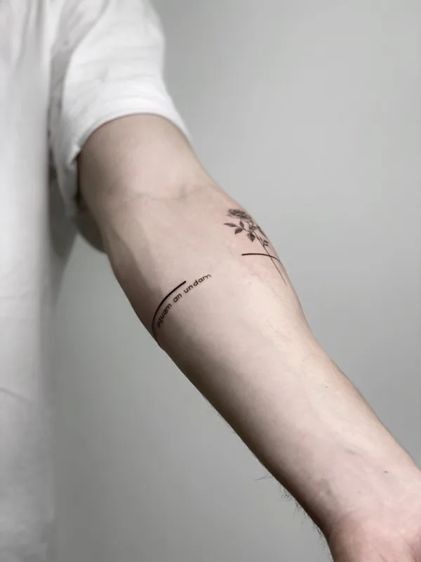 black fineline татуировка на forearm #76002 | Тату мастер Yana VORO