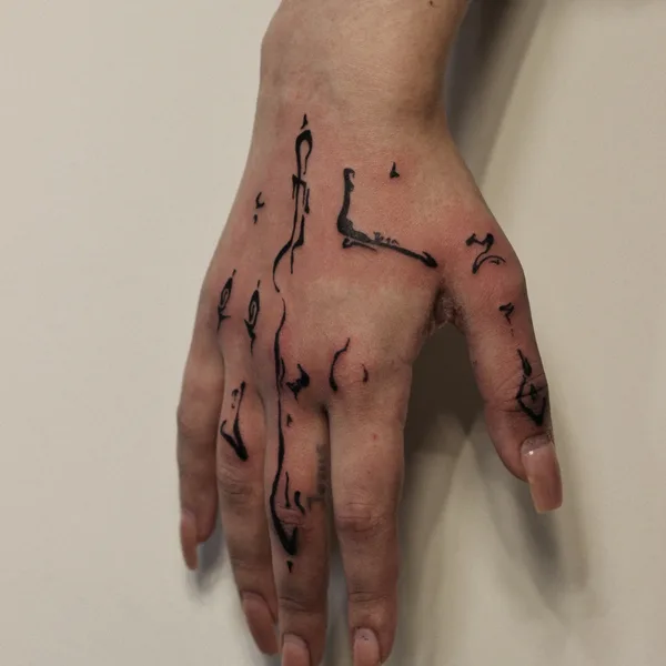 Чёрная tattoo by Иван Бакланов in Москва