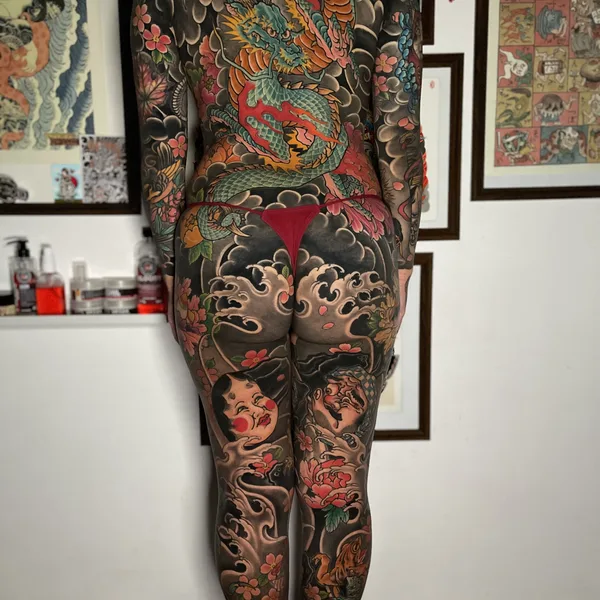 Neo Traditional tattoo by Jaco Abarca in Santiago