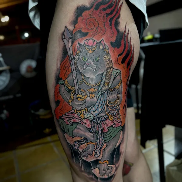 Neo Traditional tattoo by Jaco Abarca in Santiago