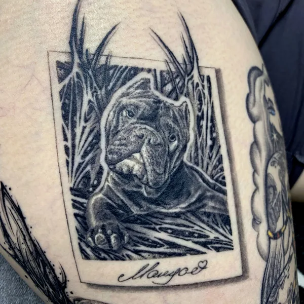 Ornamental tattoo by Andrey Pavlenko in Moscow