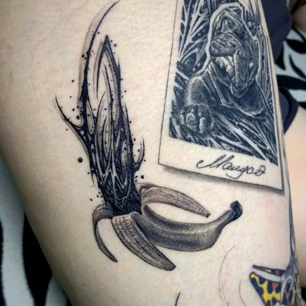 Ornamental tattoo by Andrey Pavlenko in Moscow