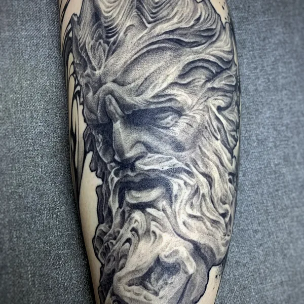 Ornamental tattoo by Andrey Pavlenko in Moscow