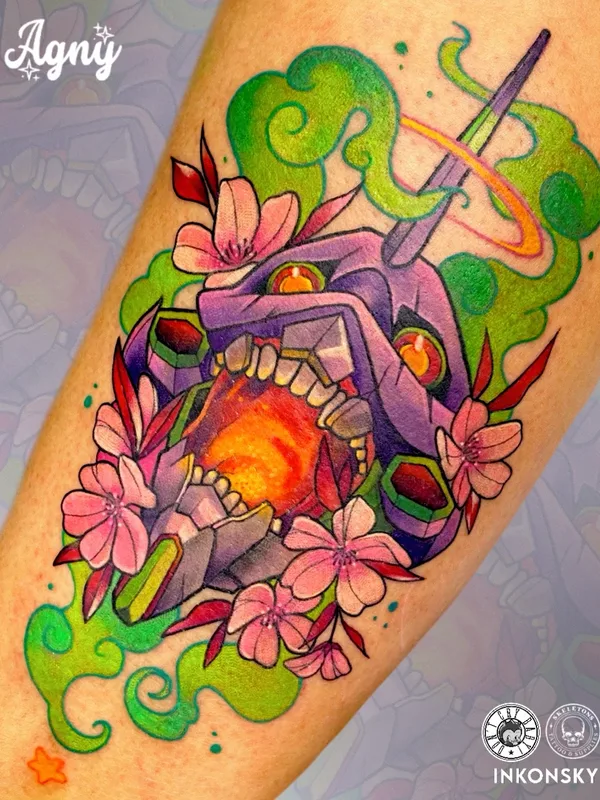 color anime tatuaje en forearm #76224 | Tatuador Agny