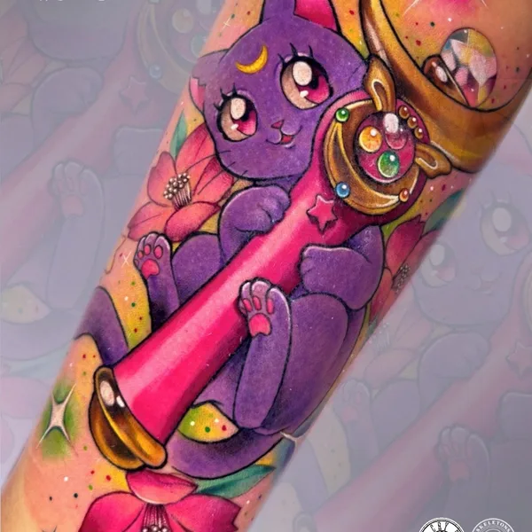 Anime tattoo by Agny in Providencia