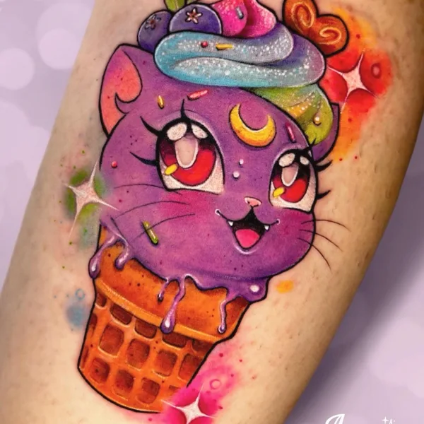 Anime tattoo by Agny in Providencia