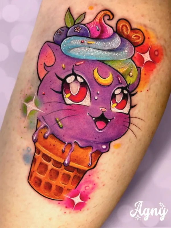 color anime tatuaje en forearm #76231 | Tatuador Agny