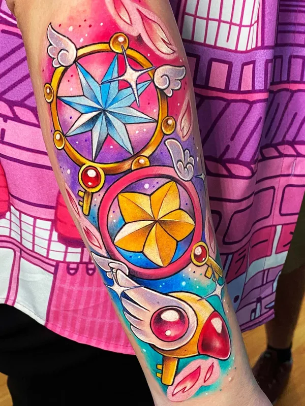 color anime tatuaje en forearm #76236 | Tatuador Agny