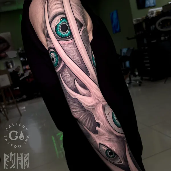 Биомеханика tattoo by Михаил Carnivane in Москва