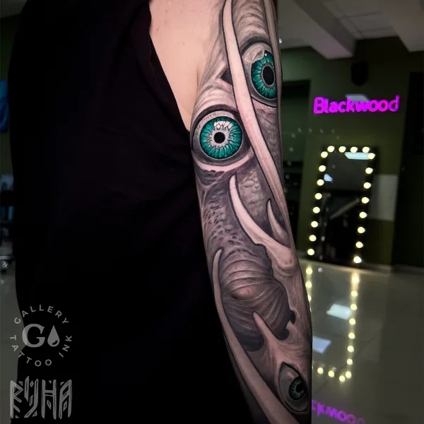 Биомеханика tattoo by Михаил Carnivane in Москва