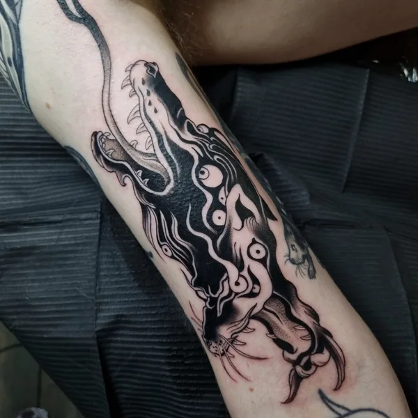 Illustrative tattoo by Aivis Kleinhofs Prusis  in Amsterdam