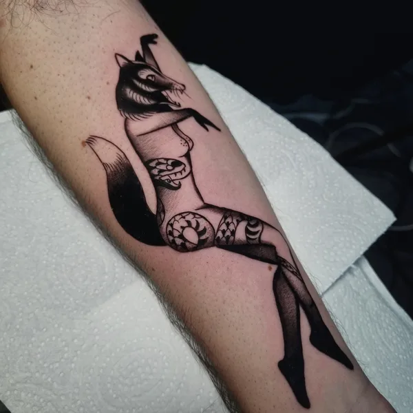 Illustrative tattoo by Aivis Kleinhofs Prusis  in Amsterdam