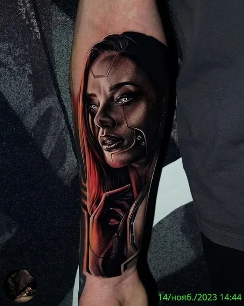 female color realism Tatuaggio su forearm #76339 | Tatuatore Стас Романюк