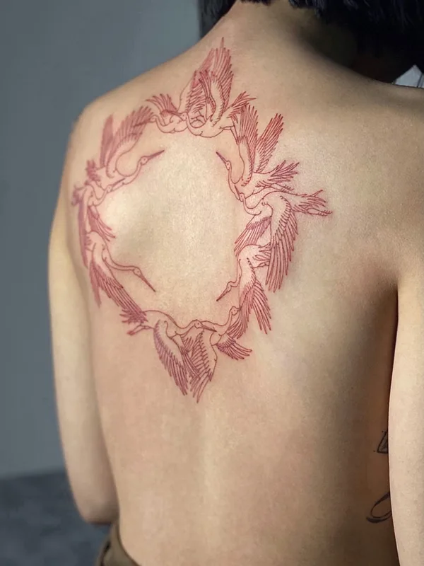 engraving tattoo by Artemii Zhdanov in Moscow