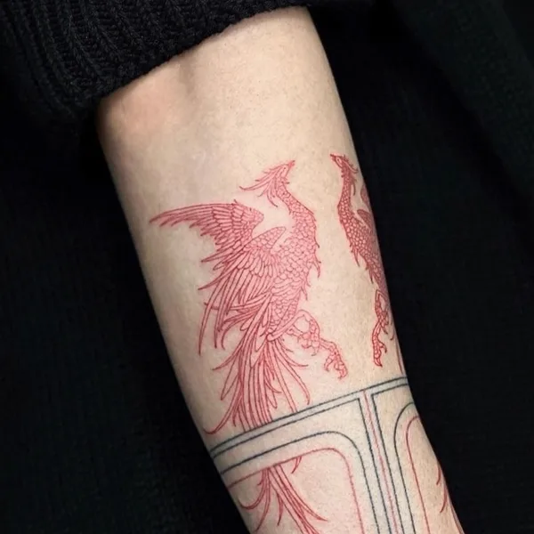 engraving tattoo by Artemii Zhdanov in Moscow