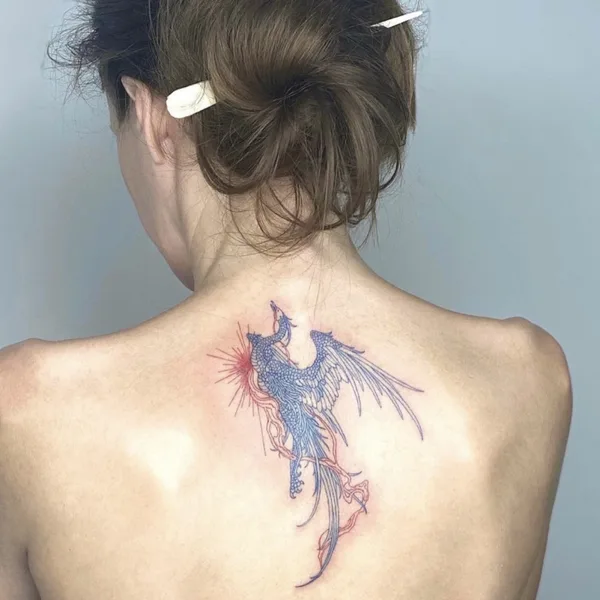 engraving tattoo by Artemii Zhdanov in Moscow