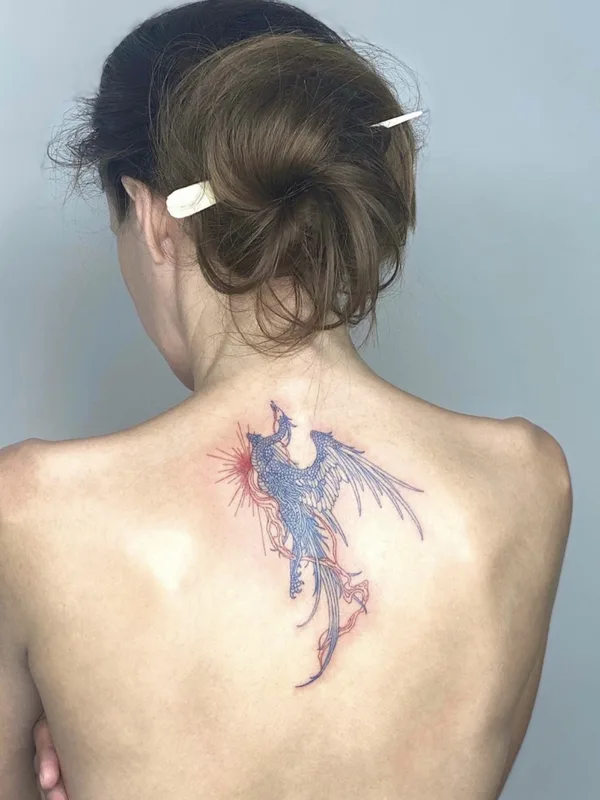 engraving tattoo by Artemii Zhdanov in Moscow