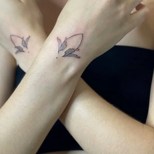 engraving tattoo by Artemii Zhdanov in Moscow