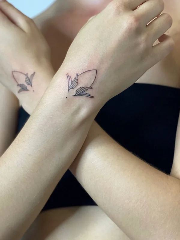 engraving tattoo by Artemii Zhdanov in Moscow