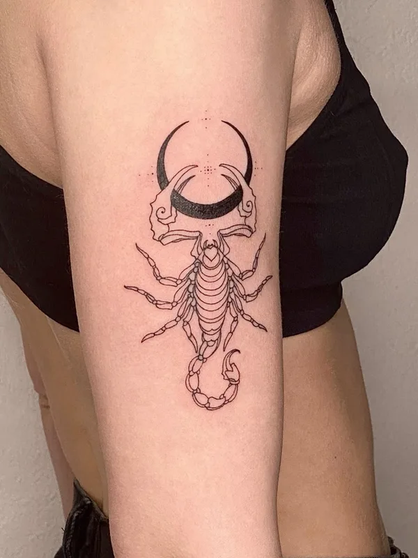 engraving tattoo by Artemii Zhdanov in Moscow