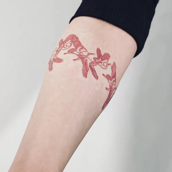 engraving tattoo by Artemii Zhdanov in Moscow