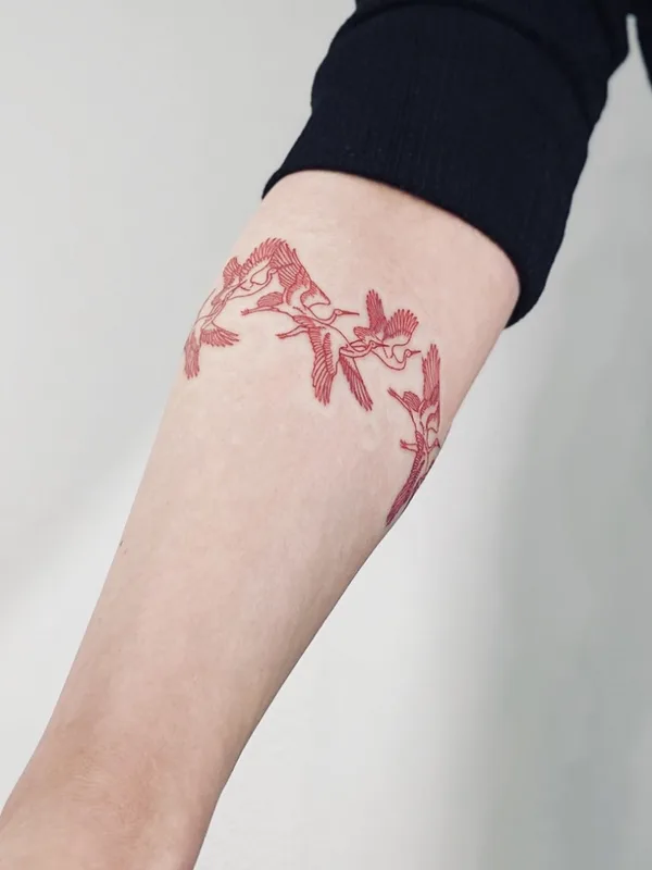 engraving tattoo by Artemii Zhdanov in Moscow