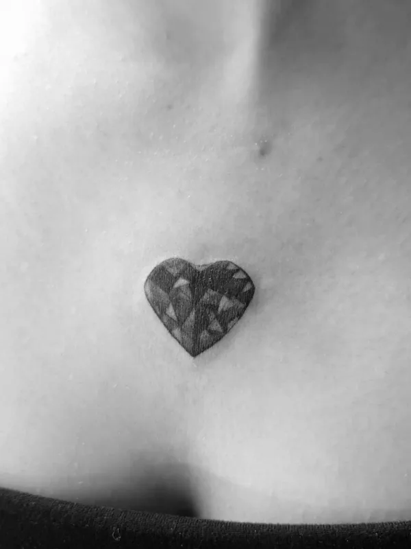 black and grey geometric tattoo on chest #76398 | Tattoo Artist Кристина Орлова