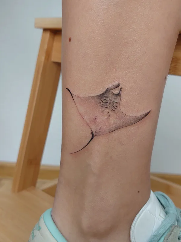 black and grey black and grey tattoo on ankle #76400 | Tattoo Artist Кристина Орлова