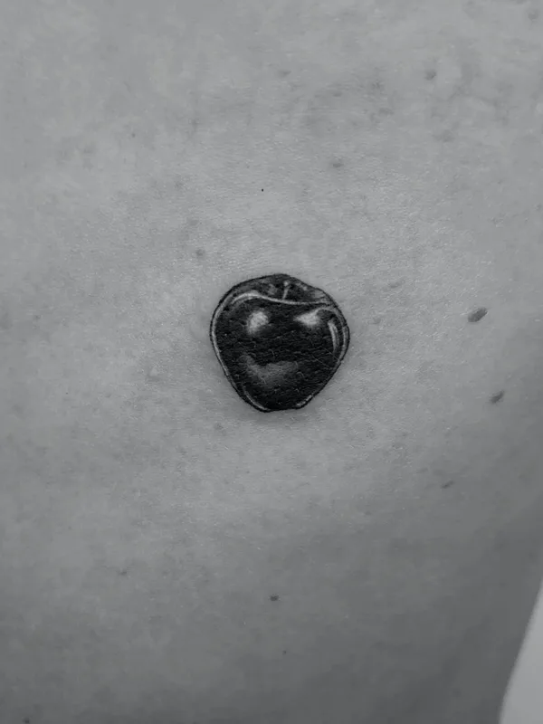black and grey blackwork tattoo on chest #76410 | Tattoo Artist Кристина Орлова