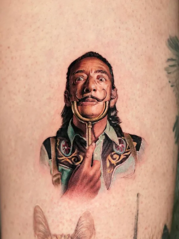 color realism tattoo on thigh #76449 | Tattoo Artist Kid Needle