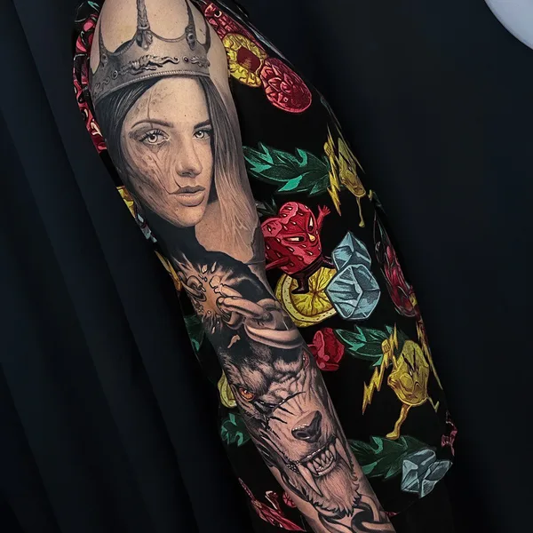 Биомеханика tattoo by Михаил Carnivane in Москва