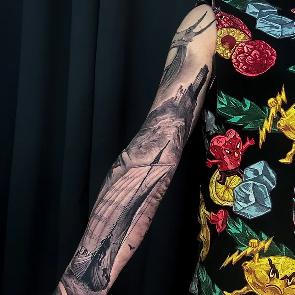 Биомеханика tattoo by Михаил Carnivane in Москва