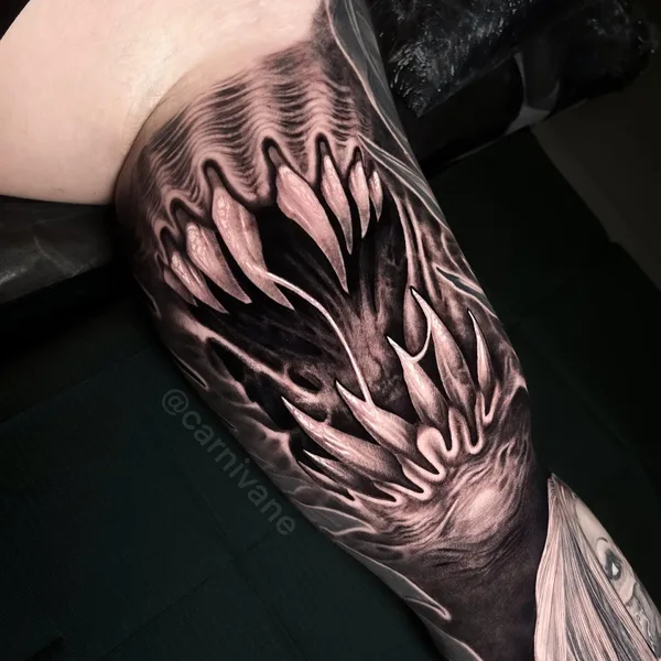 Биомеханика tattoo by Михаил Carnivane in Москва