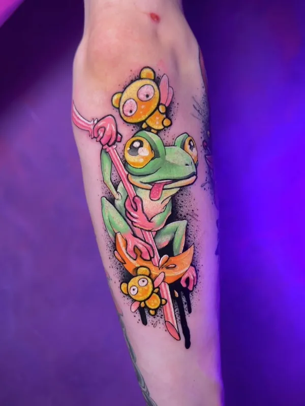 color cartoon татуировка на forearm #76525 | Тату мастер Ира Селиванова