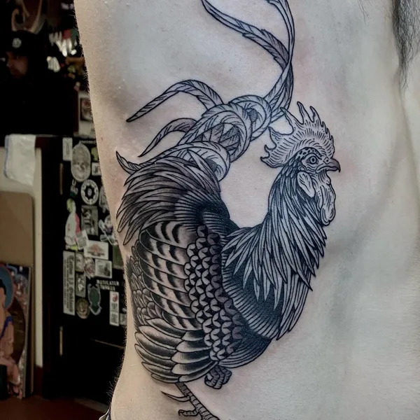 engraving tattoo by Alexandra Snelgrove in Toronto