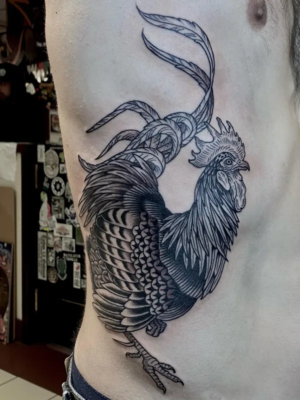 engraving tattoo by Alexandra Snelgrove in Toronto